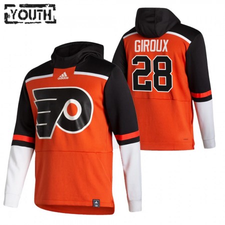Dětské Philadelphia Flyers Claude Giroux 28 2020-21 Reverse Retro Pullover Mikiny Hooded